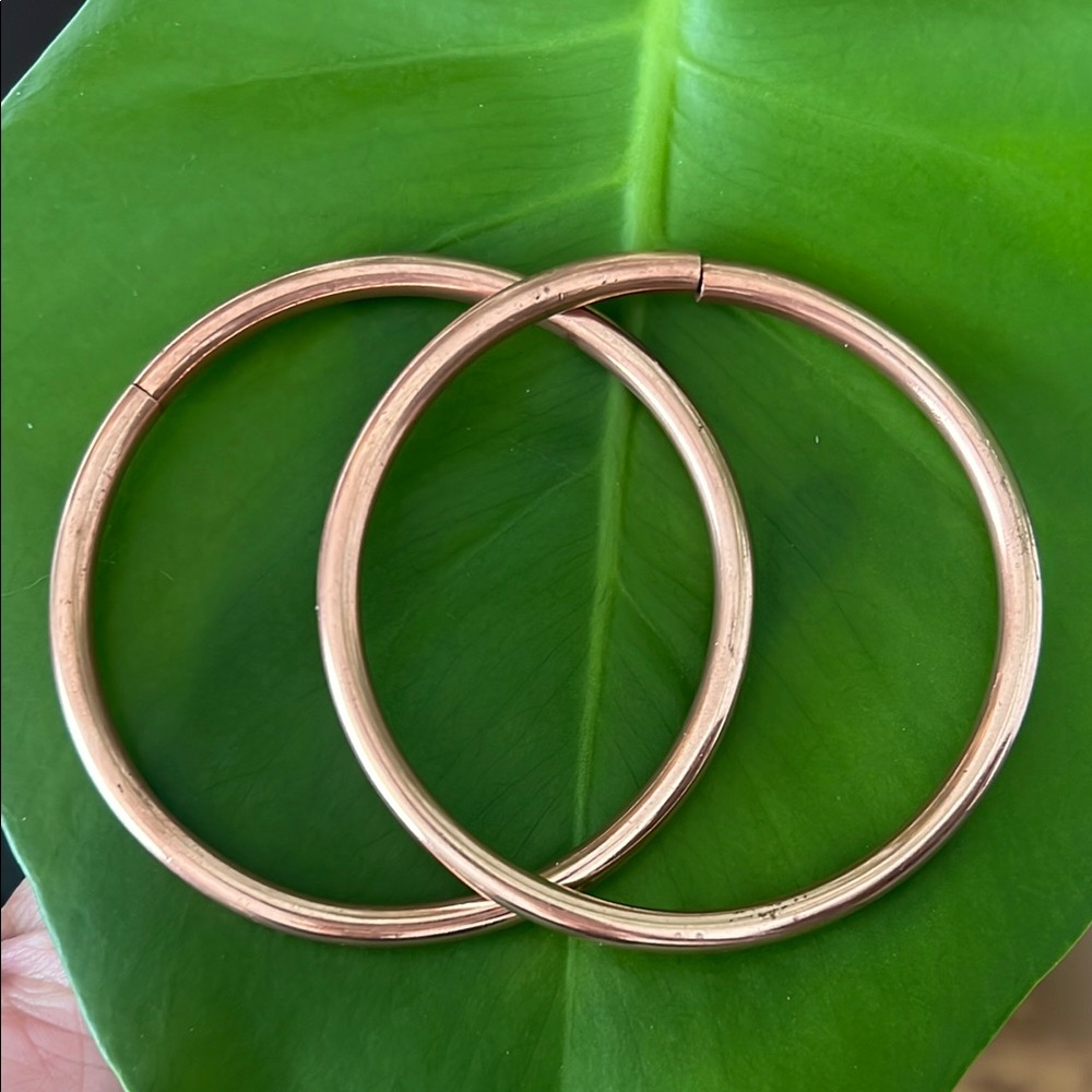 Maya Jewelry Hoochie Hoops Unisex Ear Weights copper Big Hoops